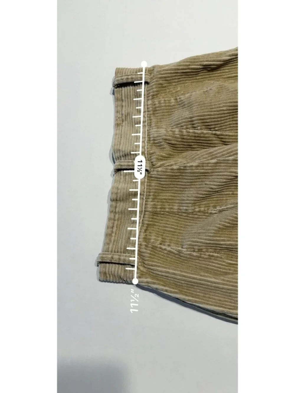 Gap Tan Brown Corduroy Pleated High-Rise Pants Women's Size 1/2 - Picture 6 of 8